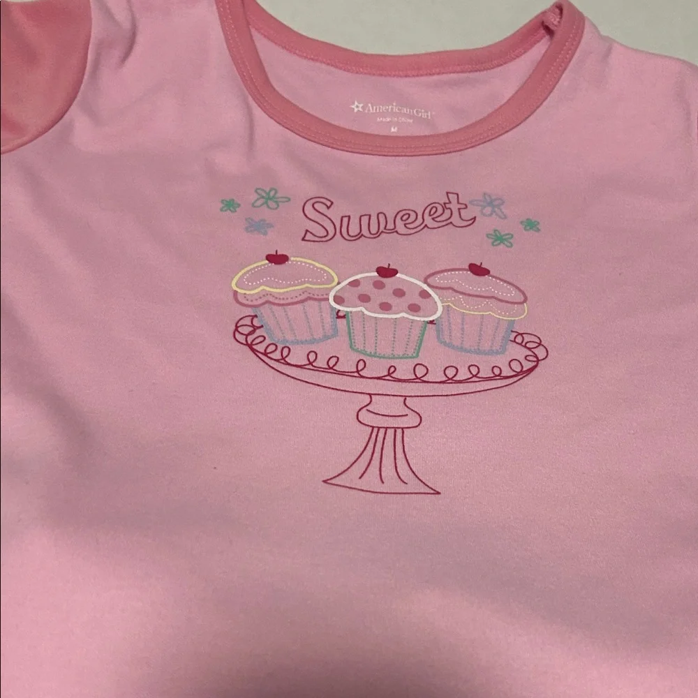American Girl Pink Cupcake Pajama Set